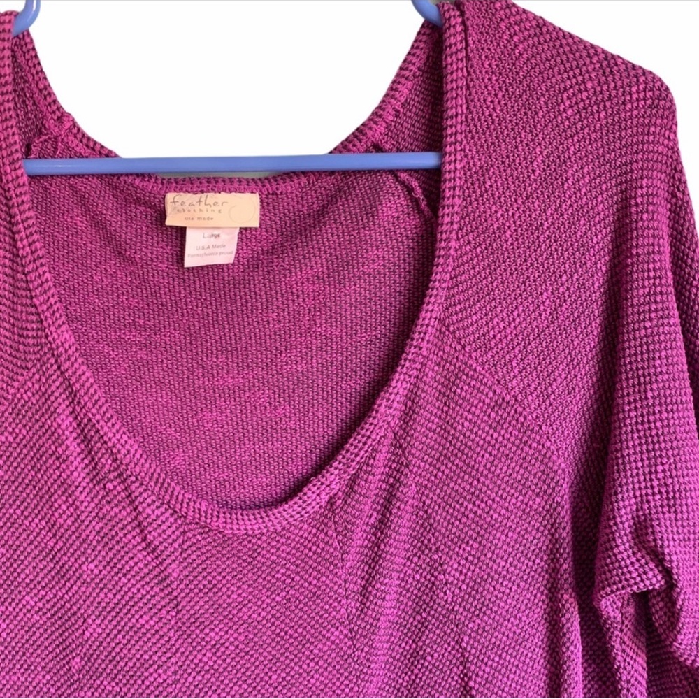 Feather Clothing Purple Knit Boho Top